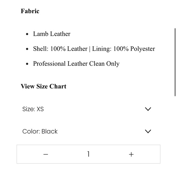 Walter Baker Black Allison Leather Jacket. - Picture 11 of 12